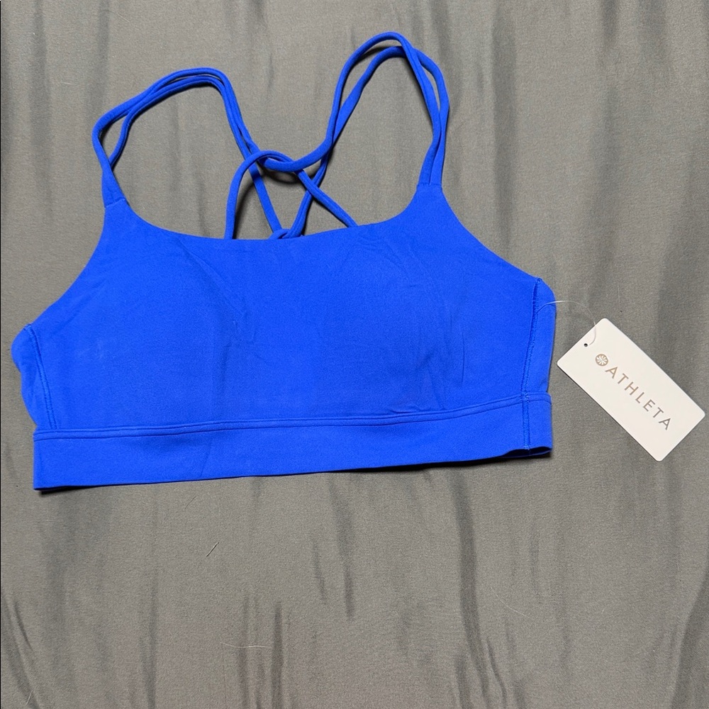 Athleta Vibrant Blue Sports Bra